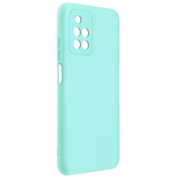 Skyddsskal - AVIZAR - Xiaomi Redmi 10 - Halvhård silikon - Soft-touch finish - Blå färg Turkos blå