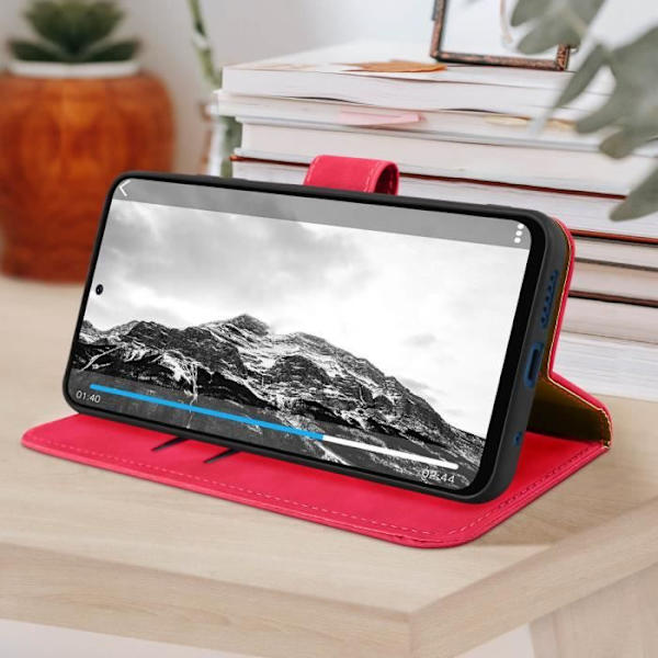 Pink pung etui til Xiaomi Redmi Note 11 og Note 11s - AVIZAR - stift - video support funktion Rosa