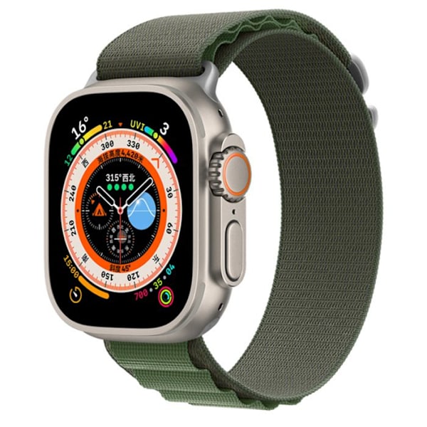 Armband för Apple Watch 38 / 40 / 41mm Sport i Vävd Nylon Devia Kaki Grön