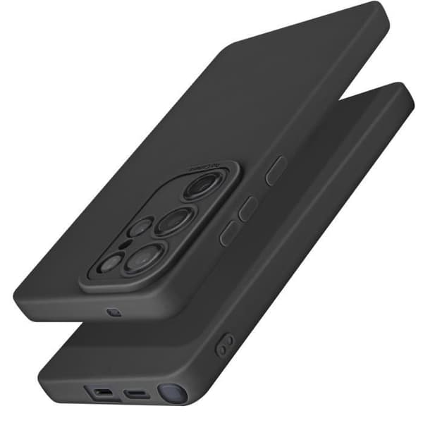 Coque - Samsung - Galaxy S25 Ultra - Silikonipehmeä - Naarmunsuojava - Pehmeä kosketus Svart