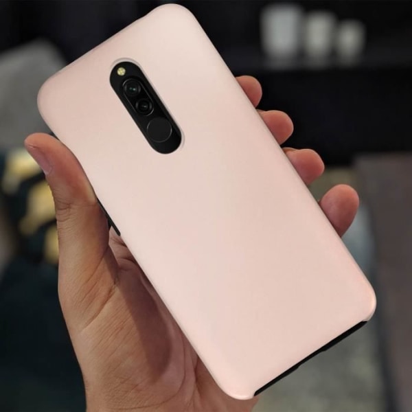 Beskyttelseshætte - AVIZAR - Xiaomi Redmi 8/8A - Fuld beskyttelse - Slim design - Rosa Rosa