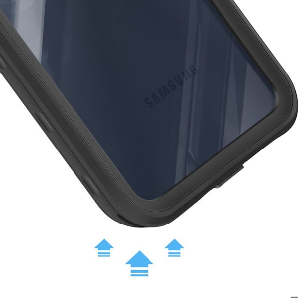 Vandtæt cover til Samsung A16 Silikonebeskyttelse Stødafvisende Shellbox Sort Svart