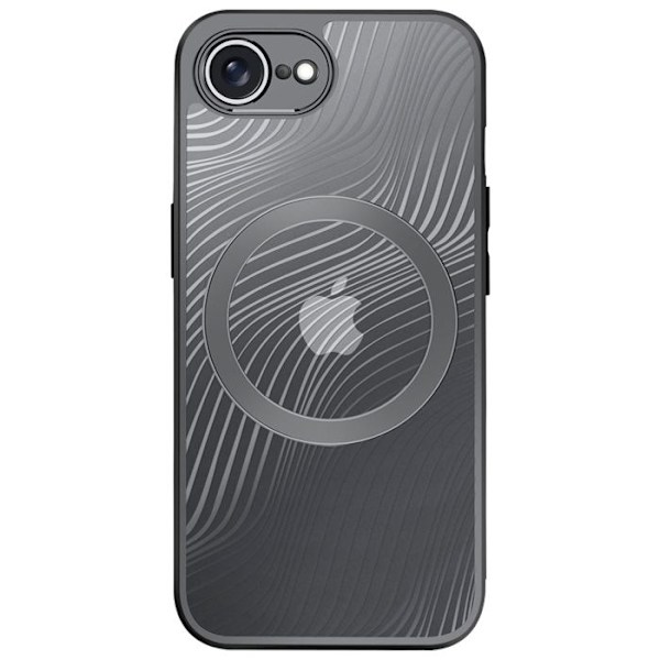 Coque MagSafe för iPhone 16e Stöttålig Dubbelmaterial Dux Ducis Svart Transparent Svart