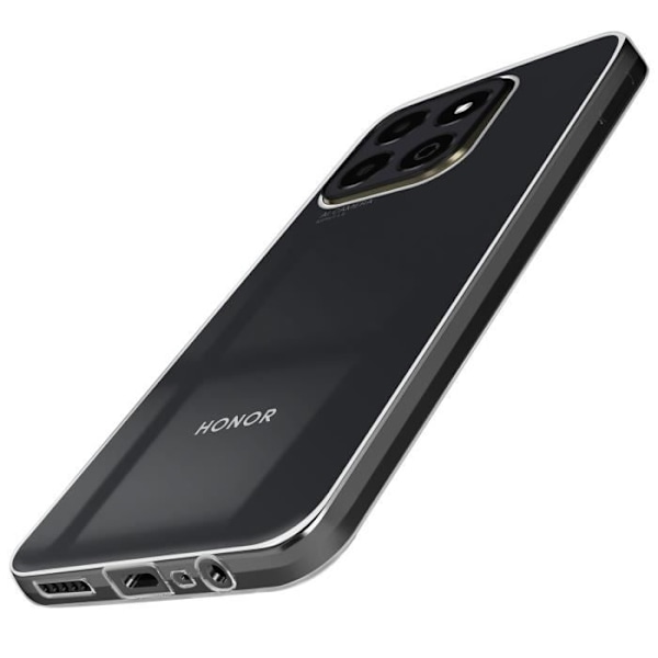 Honor X6b:n silikonigeeli kuori, ohut 1 mm, läpinäkyvä Transparent