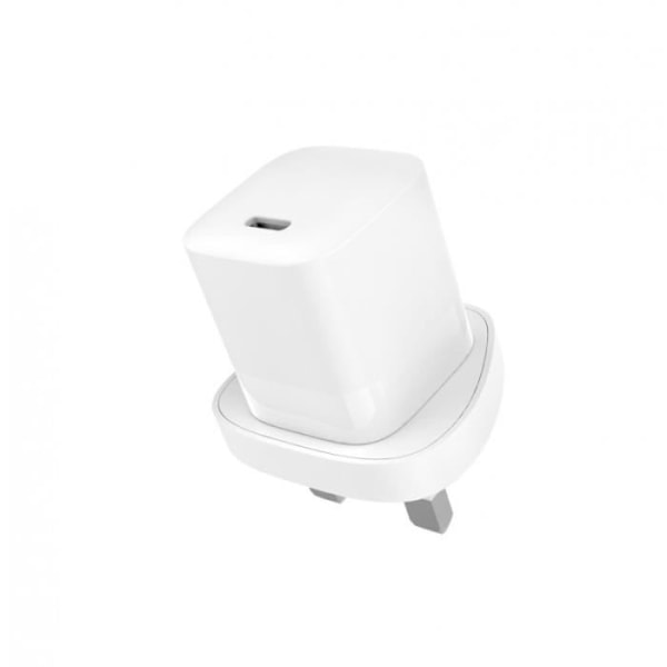 USB-C-pikalaturi 30 W 3A UK ja Dubai Plug Jaym White