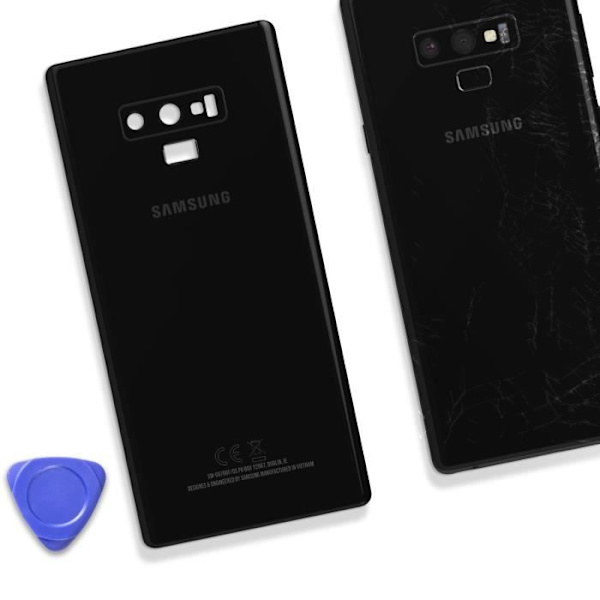 Bagcover - SAMSUNG - Galaxy Note 9 - Original - Service Pack - Sort Svart