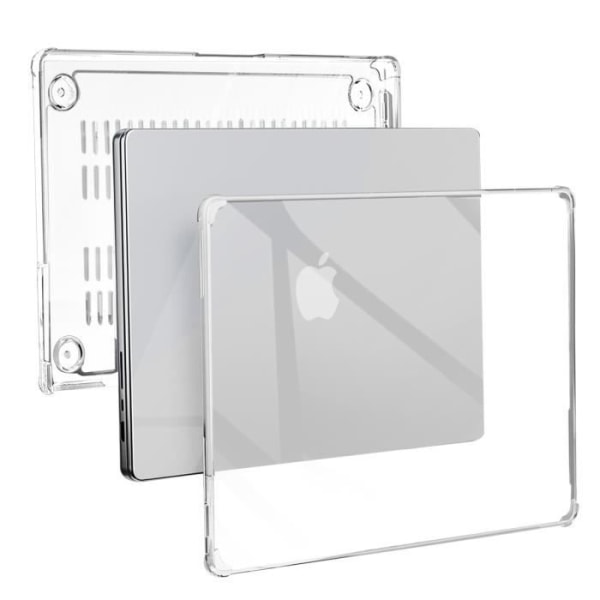 Full Case for MacBook Pro 16 2023, 2022 ja 2021 Iskunkestävä Supcase Transparent Transparent