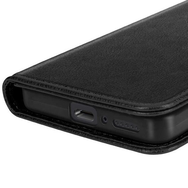 Etui til Xiaomi Redmi Note 14 5G Klap Wallet og Video Støtte Sort Svart