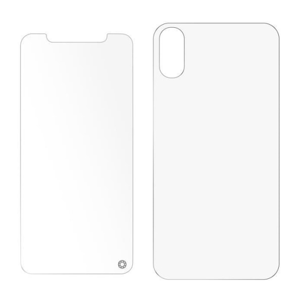 Elokuvan etu- ja takapuoli iPhone XR:lle Elinikäinen takuu Voima Lasi Läpinäkyvä Vit