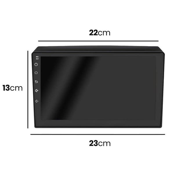Bilradio - AVIZAR - 9 tum skärm - GPS - Bluetooth - Backkamera