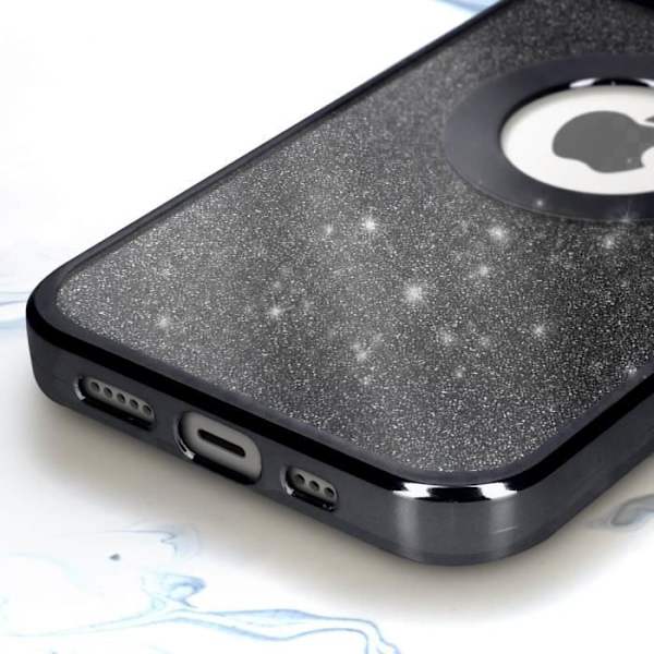 iPhone 13 Fodral Glitter Svart Fodral