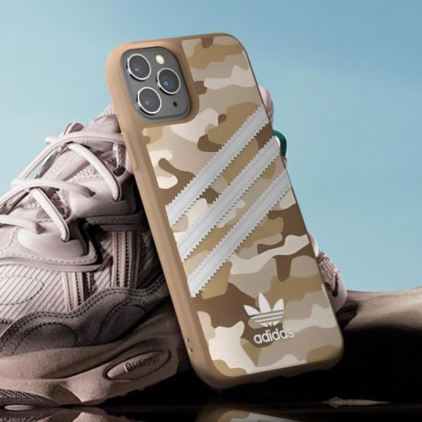 Fodral till iPhone 11 Pro Precise Cutouts 3 Stripes Camo Adidas Brown