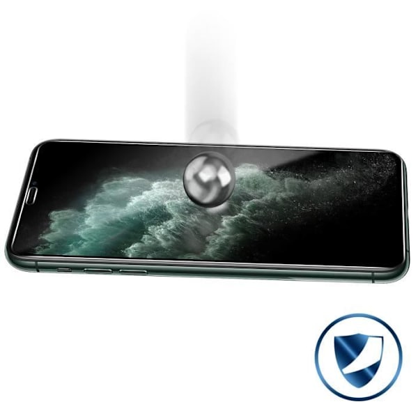 Skärmskyddsfilm - Apple - iPhone 11 Pro Max - Härdat glas - Stötsäker - Transparent vit Klar vit