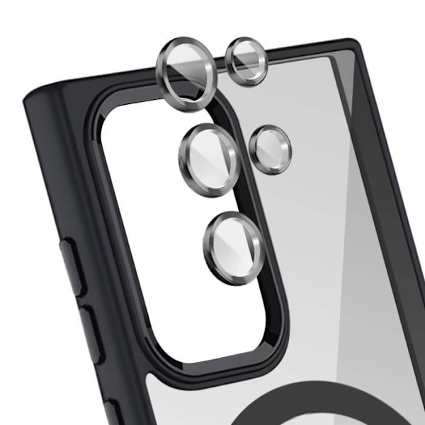 Taske til Samsung S24 Ultra - AVIZAR - MagSafe - Kamerabeskyttelse Sort glas Svart