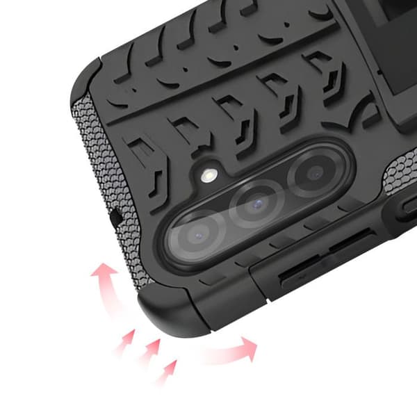 Coque - Samsung Galaxy A26 - Stødabsorberende - Sammenklappelig støtte - Videoholder Svart