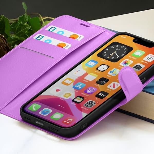 Pungetui til iPhone 17 med Stand-funktion og Magnetlås Zanaé Lilla Violett