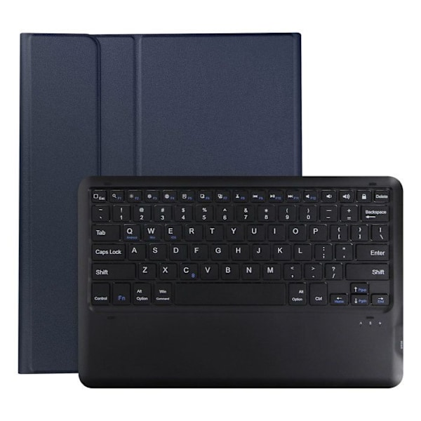 QWERTY Bluetooth-näppäimistö iPad Pro 12.9:lle ja Air 13:lle, tummansininen kannellinen kuori
