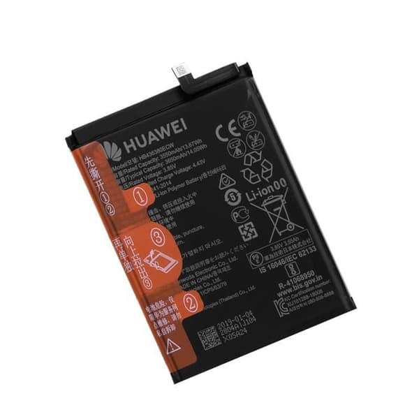 Intern batteri - HUAWEI - P30 - 3650mAh - Sort - Lithium Ion Svart