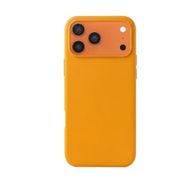 MagSafe-silikonskal för iPhone 17 Pro Max med kameraskydd MW Orange Apelsin