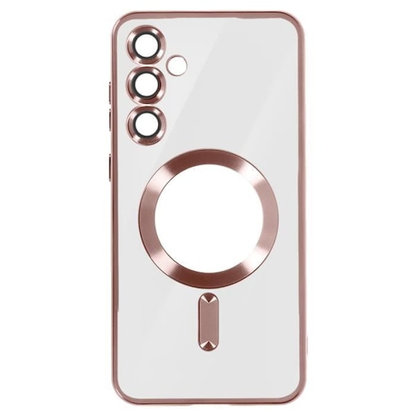 MagSafe Fodral för Samsung S24 Plus i Chrome Contour Silikon Rosa Champagne Rosa