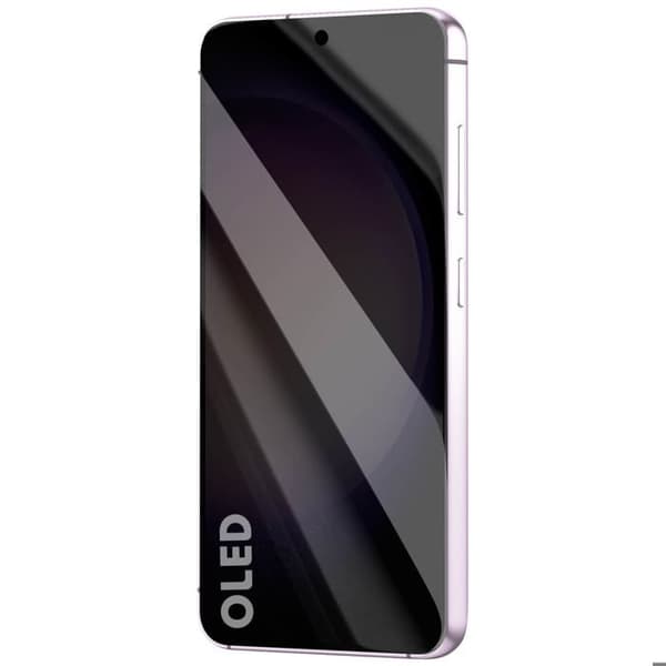 Fullständig OLED-skärm för utbyte till Galaxy S23 med lavendelframes Lila