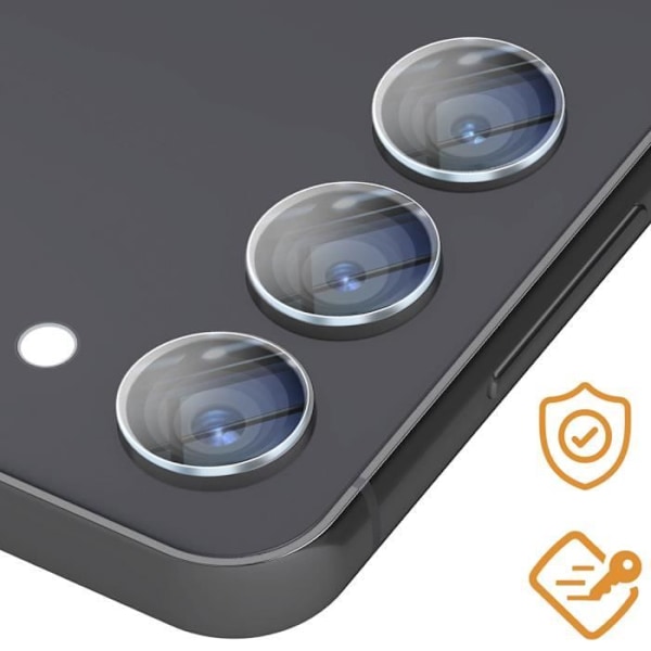 Kamerafilm - AVIZAR - Samsung Galaxy S23 FE - 9H härdat glas - Anti-fingeravtryck - Kameraskydd Transparent