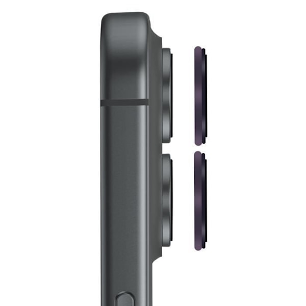 Härdat glas kamera för iPhone 16 Plus Hårdhet 9H Rep-resistant Lila Lila