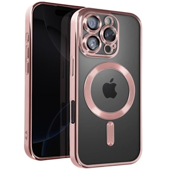 MagSafe Case iPhone 16 Prolle Silicone Chrome Contour Champagne Pink Rosa