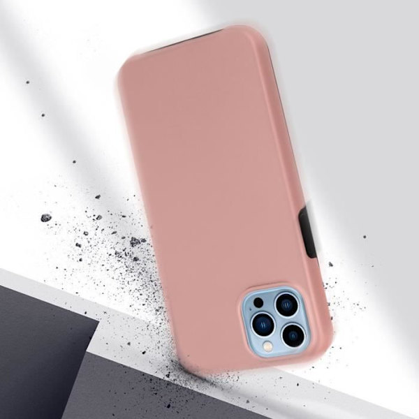 Coque iPhone 13 Pro - AVIZAR - Rosa - Mjuk - Matt - 360° skydd Rosa