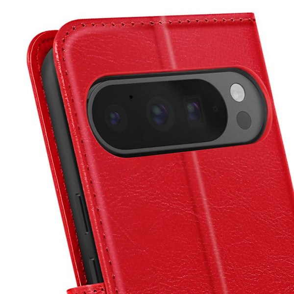 Google Pixel 9 Pro XL Lompakko Kotelo Ranteenauha Mayaxess Punainen Röd