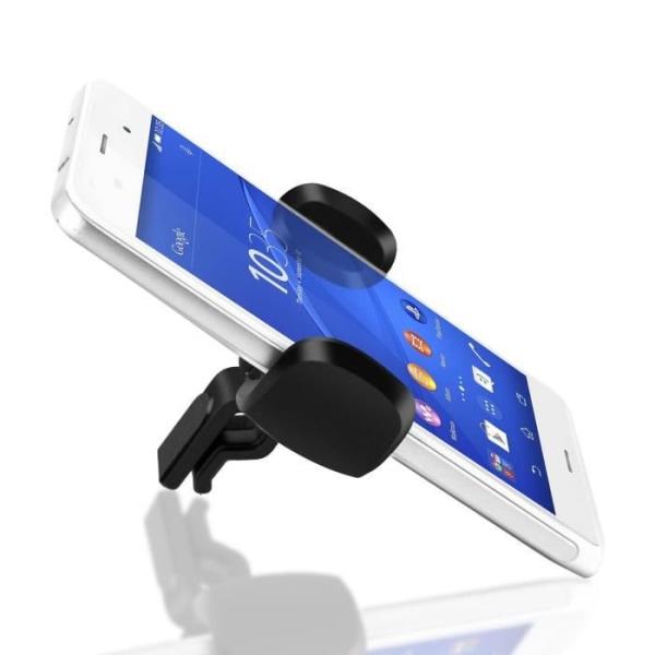 Støttebil - Akashi - 360° Rotations - A/C Gittermontering - Smartphone - Sort Svart