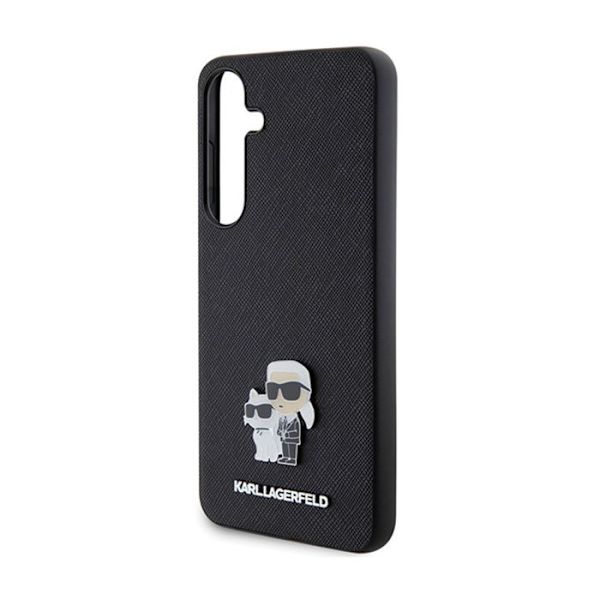 Telefoncover - Karl Lagerfeld - Samsung Galaxy S24 - Sort - Saffiano - Beskyttelse mod ridser/brud svart