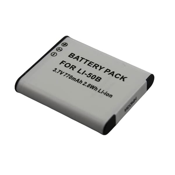Batteri Li-ion 3.7V 680mAh 2.8Wh til Olympus kamera Li-50B grå