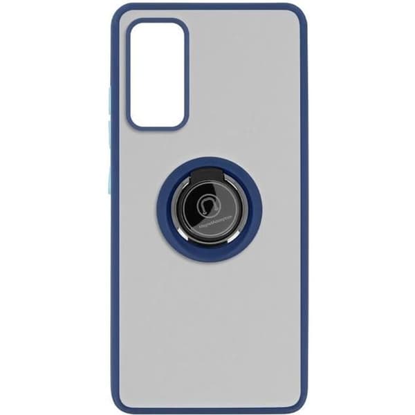 Coque - Samsung - Galaxy S20 FE - Stöttålig - Metallring - Videostöd Blå