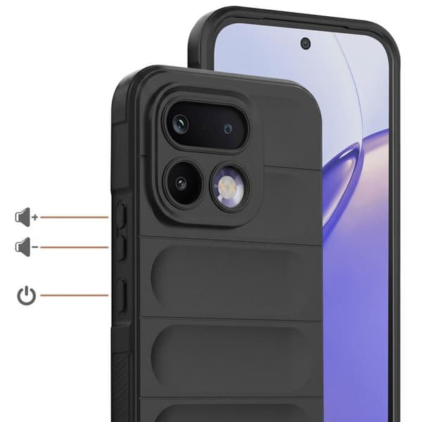 Cover til Realme 16 Pro Stødabsorberende og Skridsikker Sort Svart