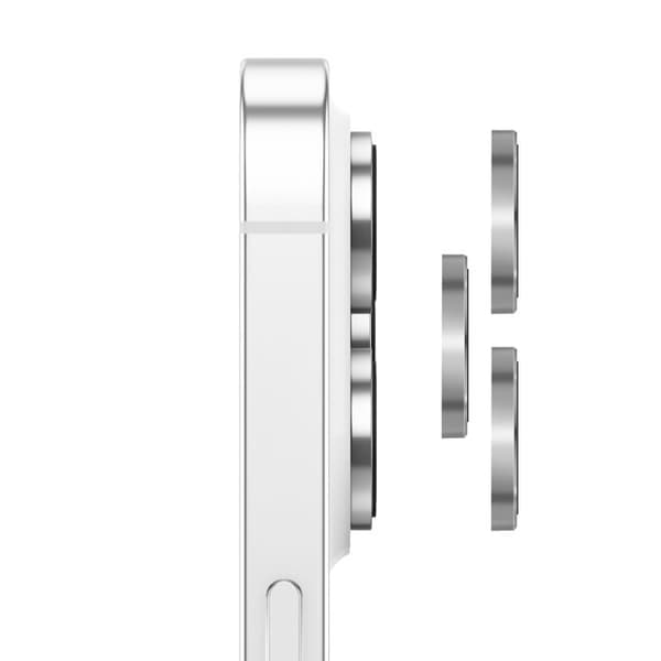 Skyddskamera för iPhone 14 Pro / 14 Pro Max i härdat glas och aluminium Zanaé Silver Grå