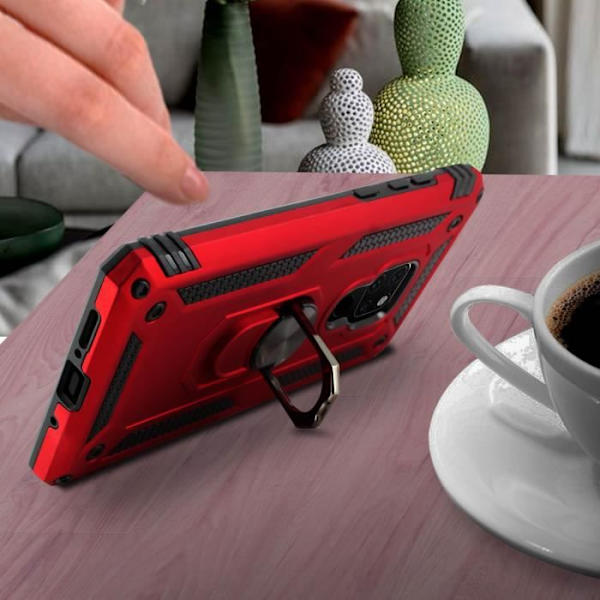 Coque - UNDERRETTE - Mate 20 - Bi-materialer - Stiv og Blød - Rød Video Støtte Röd