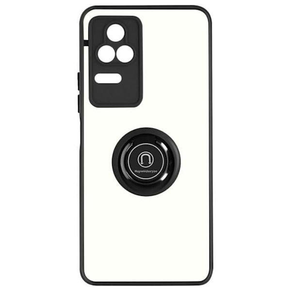 Fodral - AVIZAR - Xiaomi Poco F4 5G - Metallring - Videostöd - Svart svart