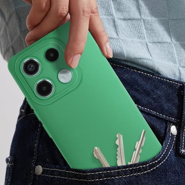 Coque - AVIZAR - Xiaomi Redmi Note 13 Pro 5G - Silikone - Kamera Beskyttelse - Elegant Grön