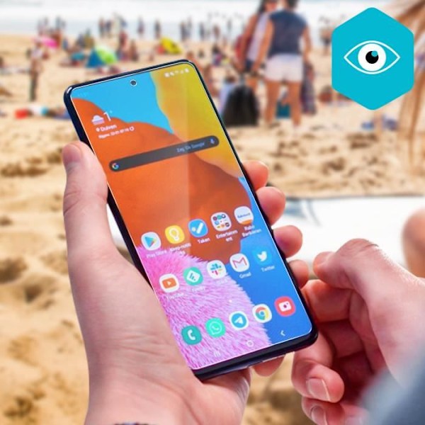Skyddande film - NILLKIN - Galaxy A51 - Matt antireflex - Flexibel - Repellent Vit