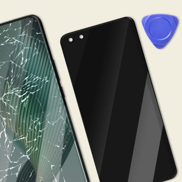 Komplet LCD-skærm til Honor Magic 5 Pro - RELIFE - Sort - Touch-glas - Chassis - Hærdet glas Svart