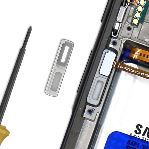 Stöd för Original Sidfingeravtryckssensor för Galaxy A26 Samsung Service Pack Grå Grå