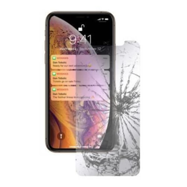 Skærmbeskytter glas - MW - iPhone XS Max - Hærdet glas - Gennemsigtig - 0,33 mm Transparent