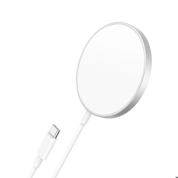 Magnetisk Magsafe-laddare 15W för iPhone 16 Pro Mayaxess Vit Vit