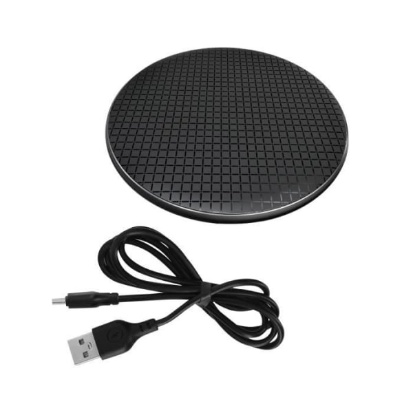 QI Trådløs Oplader 15W Hurtigopladning XO Anti-Slip Pads Sort