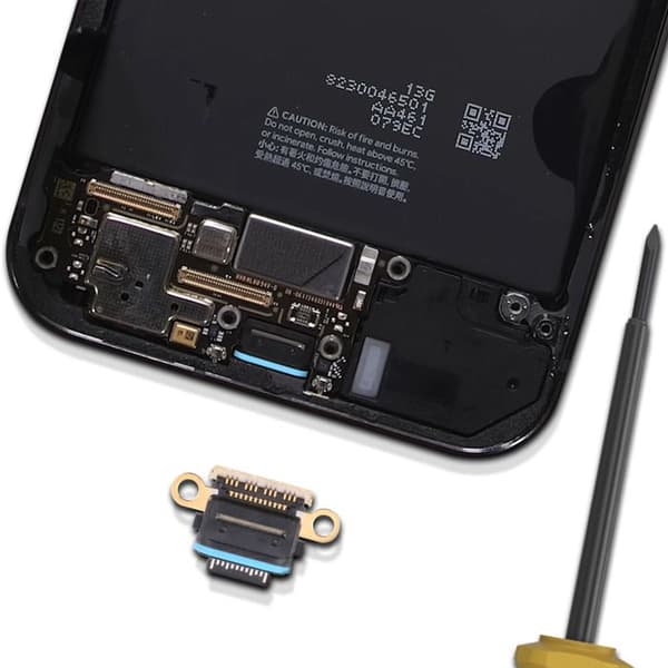 USB-C opladerconnector - Google Pixel 9 Pro - Sort - Opladning og synkronisering - CE- og RoHS-godkendt Svart
