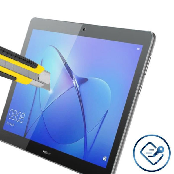 Skärmskyddsfilm - Huawei - MediaPad T3 9.6 - 9H härdat glas - Anti-fingeravtryck - Transparent vit Klar vit