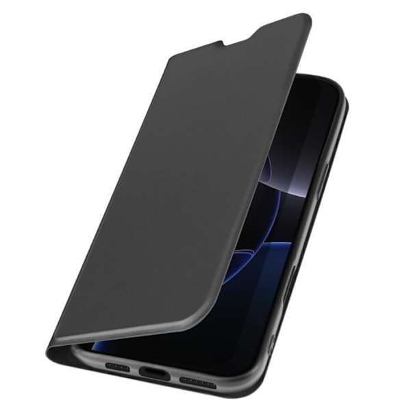 Etui til iPhone 16 Pro Max - AVIZAR - Soft touch - Kortholder - Videostøtte - Sort Svart