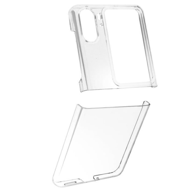 Fodral till Oppo Find N2 Flip Hard Back Corners Bumper Thin Lätt Transparent Vit