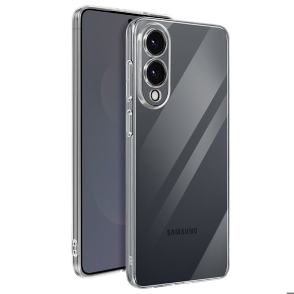 Coque för Samsung Galaxy S25 Edge Kontur Silikon Transparent Vit